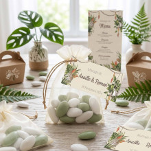 Étiquette rectangle personnalisée – Collection Boho