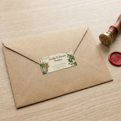Étiquette d’adresse personnalisée – Collection Boho