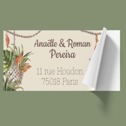 Étiquette d’adresse personnalisée – Collection Boho