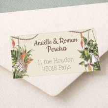 Étiquette d’adresse personnalisée – Collection Boho