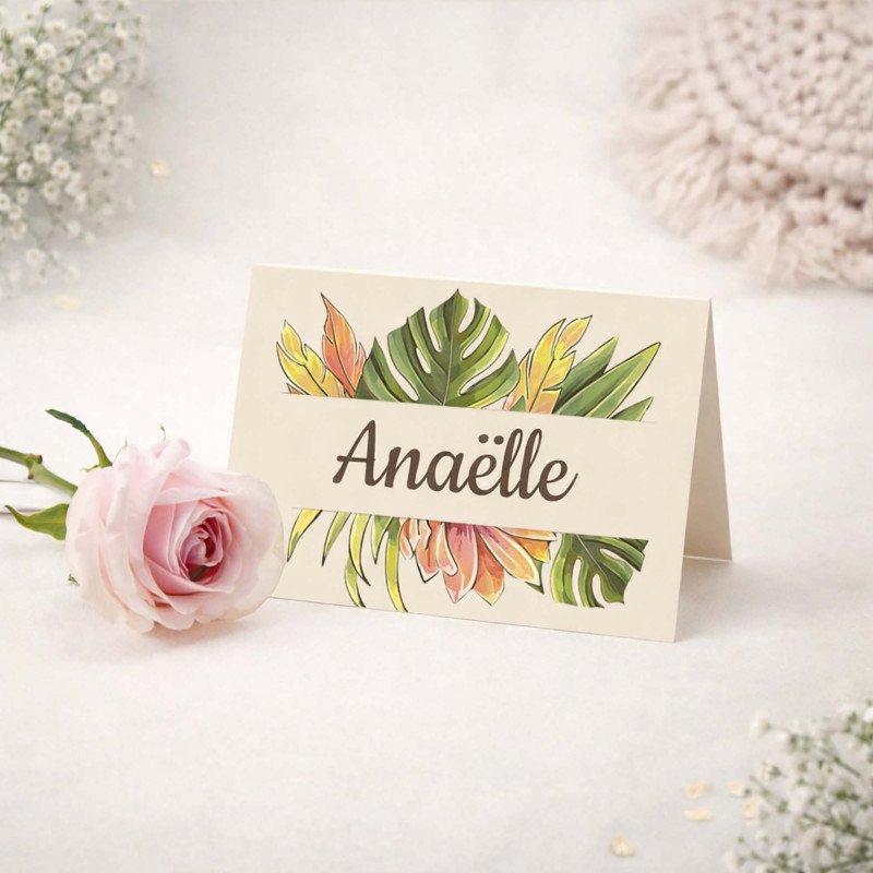 Marque-place chevalet personnalisé – Collection Boho