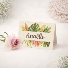 Marque-place chevalet personnalisé – Collection Boho