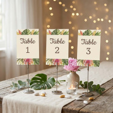 Numéro ou nom de table personnalisé – Collection Boho