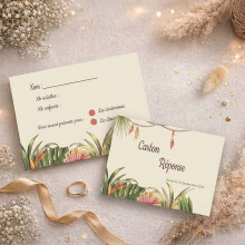 Carte RSVP personnalisée – Collection Boho