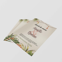 Livret de messe personnalisé – Collection Boho