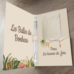 Pochette bulles de bonheur & larmes de joie – Collection Boho