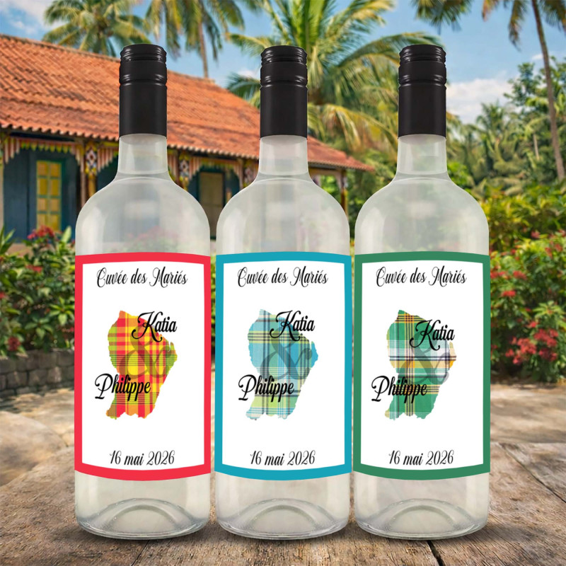 Étiquettes Bouteille Guyane