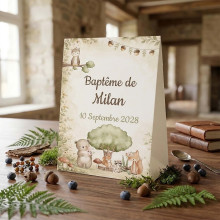 Boîte à dragées personnalisée – Collection Les Amis de la Forêt