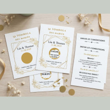 Tombola des mariés – Animation mariage avec tickets à gratter