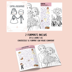 Livret d’activités enfants mariage à imprimer – homme/femme
