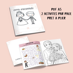 Livret d’activités enfants mariage à imprimer – homme/femme