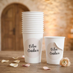 Stickers gobelets personnalisés – impression de votre visuel