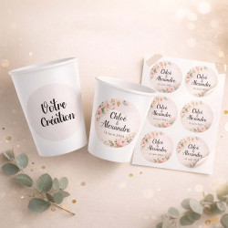 Stickers gobelets personnalisés – impression de votre visuel