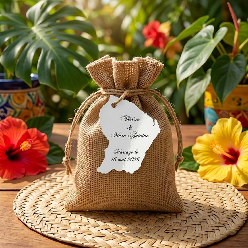 Étiquette Guyane personnalisée – carte Guyane 973