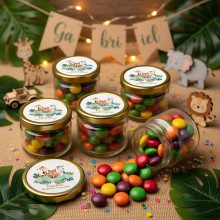 Pot en verre Baptême/Anniversaire