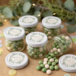 Pot en verre personnalisé – Collection Eucalyptus