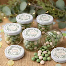 Pot en verre personnalisé – Collection Eucalyptus