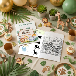 Livret d’activités jeux et coloriages Safari