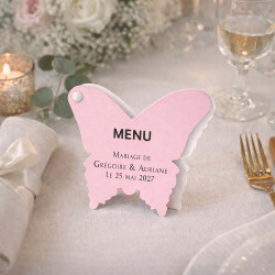 Menu Éventail Papillon