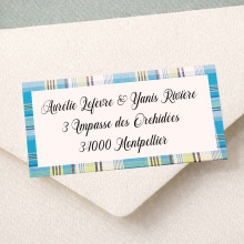 Étiquette adresse personnalisée Madras