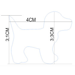 Étiquette cadeau chien personnalisée