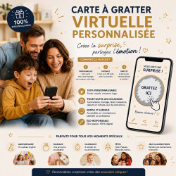 cartes à gratter virtuelles personnalisées