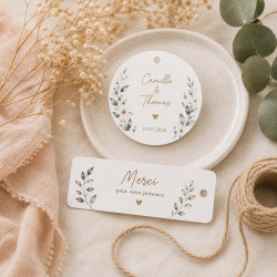 Création d’étiquettes dragées sur mesure – Mariage & baptême