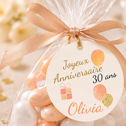 Étiquette Collection Anniversaire Pétillant