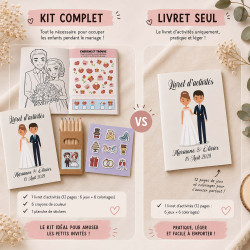 Livret d'activités mariage personnalisé – 16 couples de mariés au choix