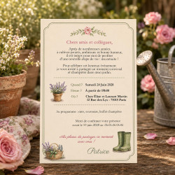 Invitation départ à la retraite – Jardin Anglais