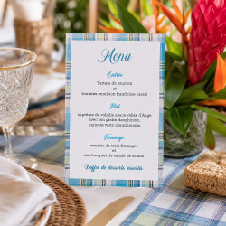 Menu personnalisé Madras