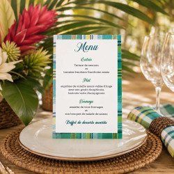 Menu personnalisé Madras
