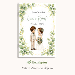 Livret d'activités mariage enfant / 6 univers au choix