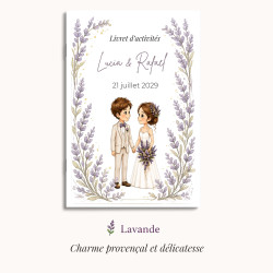 Livret d'activités mariage enfant / 6 univers au choix