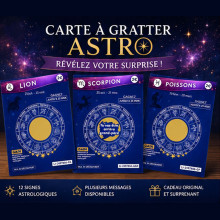 Carte à gratter astrologique personnalisée – 12 signes au choix
