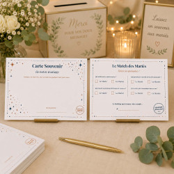 Le Match des Mariés – Carte jeu mariage à remplir par les invités