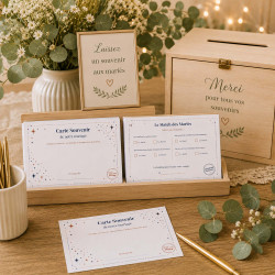 Le Match des Mariés – Carte jeu mariage à remplir par les invités