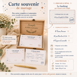 Le Match des Mariés – Carte jeu mariage à remplir par les invités