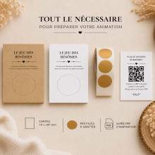 Jeu des Binômes à gratter – Animation mariage & photos souvenirs