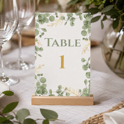 Carte nom de table personnalisée – Collection Eucalyptus