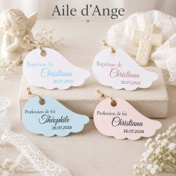 Étiquette Aile d'Ange personnalisée