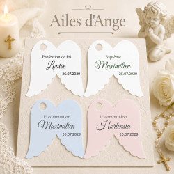 Étiquette Ailes d'Ange personnalisée