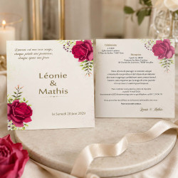 Faire-part personnalisé - Collection Jardin de Roses