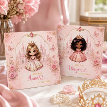 Faire-part Baptême Princesse Royale – Collection Princesses Enchantées
