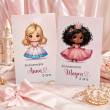 Invitation Anniversaire Princesse – Collection Princesses Enchantées