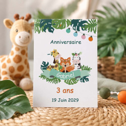 Invitation Anniversaire Savane – Collection Les Amis de la Savane