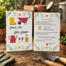 Invitation départ retraite jardinage – Pour les amoureux du potager