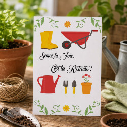 Invitation départ retraite jardinage – Pour les amoureux du potager