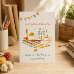 Invitation départ retraite Maître ou Maîtresse – Souvenirs d’école