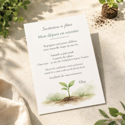Invitation départ en retraite nature – Collection Nouvelle Saison